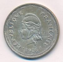 Új-Hebridák 1966. 100Fr Ag T:1- New Hebrides 1966. 100 Francs Ag C:AU Krause KM#1
