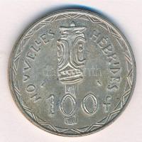 Új-Hebridák 1966. 100Fr Ag T:1- New Hebrides 1966. 100 Francs Ag C:AU Krause KM#1