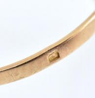 Arany (Au) 14K gyűrű kővel, jelzett, méret: 59, bruttó: 1,81 g