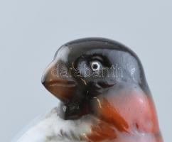 Unterweissbach porcelán madár, kézzel festett, jelzett, hibátlan, m: 13 cm