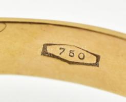 Arany (Au) 14K gyűrű, jelzett, méret: 58, bruttó: 3,18 g