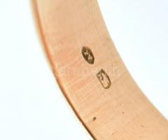 Arany (Au) 14K pecsétgyűrű, jelzett, méret: 69, nettó: 7,68 g