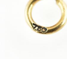 Arany (Au) 14K figaro karkötő, jelzett, h: 17 cm, nettó: 3,26 g