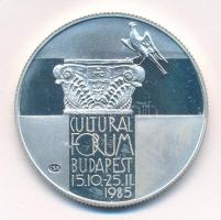 1985. 500Ft Ag "Kulturális fórum" kapszulában T:1- (PP) ujjlenyomat, kis karcok Adamo EM89