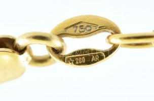 Arany (Au) 14K figaro nyaklánc, jelzett, h: 40 cm, nettó: 5,38 g