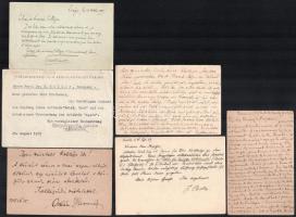 1920-1930 4 db Heller Bernátnak írt levél, levelezőlap