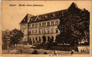 1919 Ungvár, Uzshorod, Uzhhorod, Uzhorod; M. kir. állami főreáliskola. Klein Ignác kiadása / school (Rb)