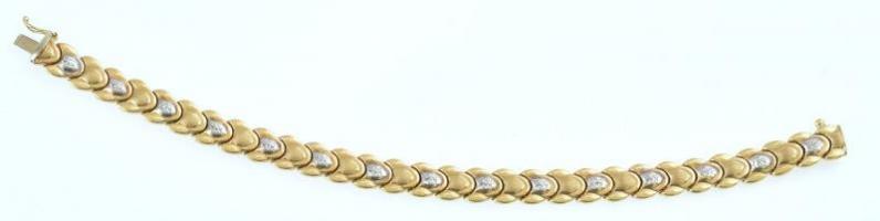 Arany (Au) 14K karkötő, jelzett, h: 19,5 cm, nettó: 11 g