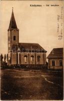 1916 Királyháza, Korolevo, Královo nad Tisou; Református templom. Vasúti levelezőlapárusítás 9351. / Calvinist church (EK)