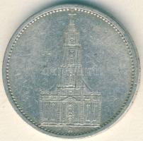 Német 3. Birodalom 1935A 5M Ag "Garnisonkirche" T:3 apró ph