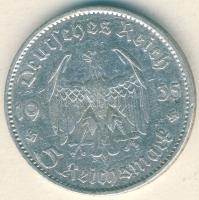 Német 3. Birodalom 1935A 5M Ag "Garnisonkirche" T:3 apró ph.