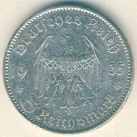 Német 3. Birodalom 1935A 5M Ag "Garnisonkirche" T:3 apró ph.