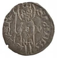 1358-1371P Denár Ag I. Lajos (0,50g) T:1-,2 kitörés  Hungary 1358-1371P Denar Ag Louis I (0,50g) C:AU,XF cracked Huszár: 542, Unger I.: 429.i