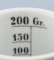 Zsolnay patikai mérőedény, festett, jelzett, apró kopásokkal, d: 8,5 cm