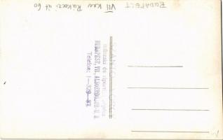 Budapest VII. Imperal Nagyszálló és étterem. Szántó György műszaki és riportfényképész, photo