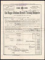 cca 1930 Régi bizosítási kötvények iratok, takarékbetétkönyv