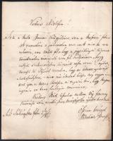 1867 Szilsárkány, Baditz Imre (1812-1902) soproni főépítész, birtokos által írt levél