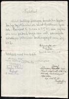 cca 1930-1950 Balthazár Gyula repülő százados fotó, hozzá egyéb katonai iratok, újságcikkek nem mind...