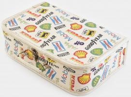 Retró reklámos játék bőrönd, 35x23x10 cm
