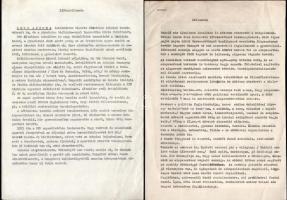 1974-1975 Tucatnyi KISZ jellemzés tanulókról