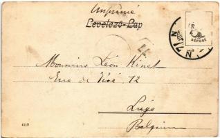 1905 Budapest XI. Szent Gellérthegy, gőzhajó Lánchídfőhöz (Rb)