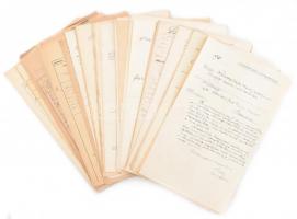 1916-1921 Több tucatnyi Moson vármegyei irat, jegyzőkönyv