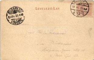 1899 (Vorläufer) Budapest V. Vigadó, rakpart (fl)