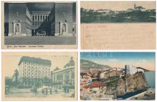 35 db RÉGI külföldi város képeslap vegyes minőségben / 35 pre-1945 European town-view postcards in mixed quality