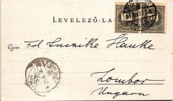 1899 (Vorläufer) Budapest VIII. Kálvin tér, villamos, szökőkút. Erdélyi felvétele után. C. Andelfing...