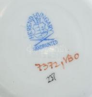 Vegyes mini Herendi tétel, nagy részben Viktória mintás. (gyufatartó, fonott tálka, mókus csikknyomó...