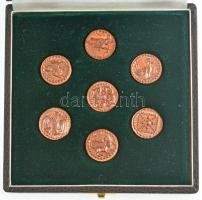 Ifj. Szlávics László (1959- ) DN "Hét vezér" Cu emlékérem (7xklf) díszdobozban (20,5mm) T:...