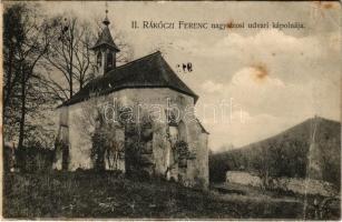 1913 Nagysáros, Velky Saris; II. Rákóczi Ferenc udvari kápolnája. Holénia Béla kiadása, Divald 1906 / castle chapel (fa)