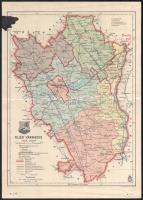 1941 Fejér vármegye, 1:335 000, M. kir. honvéd térképészeti intézet, foltos, szakadással, ceruzás ráírásokkal, 35×25 cm