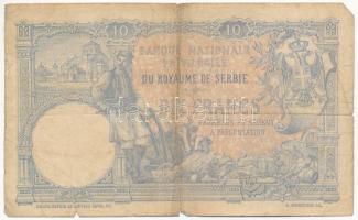 Szerbia 1893. 10D T:III 
Serbia 1893. 10 Dinara C:F 
Krause 10