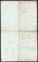 1843 Gróf Lamberg Rudolph (Csákberény, Fejér megye) részére küldött 2 db különféle kérelem és könyör...