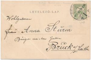 1907 Verőce, Nógrádverőce; Vilmahegy, szőlőhegyi villa, nyaraló. Szabadkőműves szimbólummal. Art Nou...