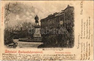 1898 (Vorläufer) Székesfehérvár, Vörösmarty szobor. Klökner Péter kiadása (EB)