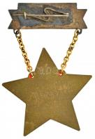 ~1950. "Szakma kiváló dolgozója - Könnyűipar" Rákosi-címeres zománcozott kitüntetés hátlap...