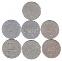 ~2004. "Az Euró bevezetése" sorozat, 15db Cu-Ni emlékérem, mindegyiken hozzárögzített, ara...