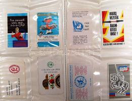 cca 1970-1985 kb 120 db kártyanaptár 12 laps berakóban