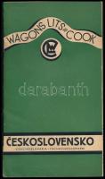 cca 1930-1940 Ceskoslovensko Wagons Lits Cook, csehszlovákiai utazási prospektus, fekete-fehér fotókkal, reklámokkal, angol, német és francia nyelven, 24 p.