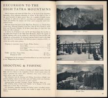 cca 1930-1940 Ceskoslovensko Wagons Lits Cook, csehszlovákiai utazási prospektus, fekete-fehér fotók...