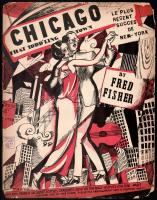 cca 1920-40 össz. 8 db illusztrált, részben litografált borítóval rendelkező magyar, német és franci...