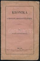 Vas Gereben: Krónika mostani országgyűlésről. Pest, 1867, Kocsi Sándor, 39 p. Kiadói papírkötés, szakadt, foltos.