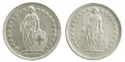 Svájc 1952B 1/2Fr Ag + 1963B 1/2Fr Ag T:2 kis patina
Switzerland 1952B 1/2 Franc Ag + 1963B 1/2 Fra...