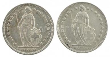 Svájc 1940B 1/2Fr Ag + 1951B 1/2Fr Ag T:2 patina, ph
Switzerland 1940B 1/2 Franc Ag + 1951B 1/2 Fra...