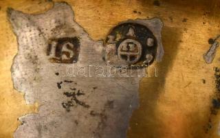 Ezüst (Ag) antik bécsi füszertartó, erősen kopott, jelzett, nettó: 115g, m: 6,5cm