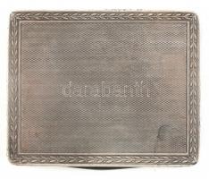 Ezüst (Ag) tubákos szelence, jelzett, nettó: 129g, 8,5x7cm