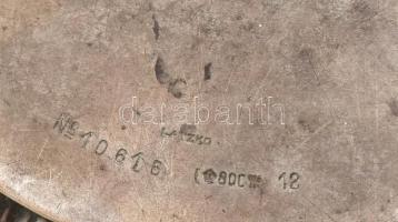 Ezüst (Ag) kínálótál, jelzett, nettó: 180g, d:16cm