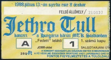 1988 Jethro Tull koncertjegy a budapesti koncertre